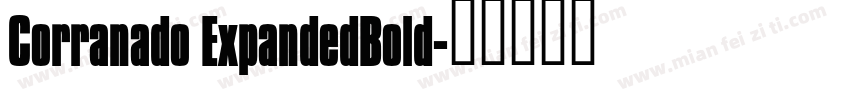 Corranado ExpandedBold字体转换